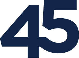 45 years logo